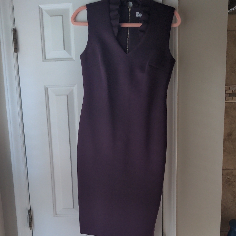 Purple Sleeveless Ruffle Top - Picture 2 of 5